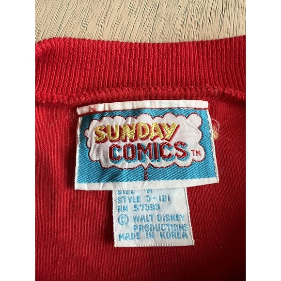 Disney Vintage 80s Sunday Comics Mickey Minnie Mouse‎ T-Shirt Size Medium - Picture 5 of 8